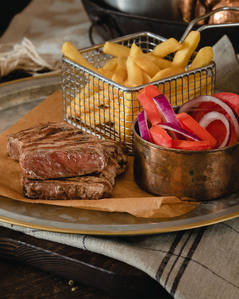 Rump steak: juicy beef steak